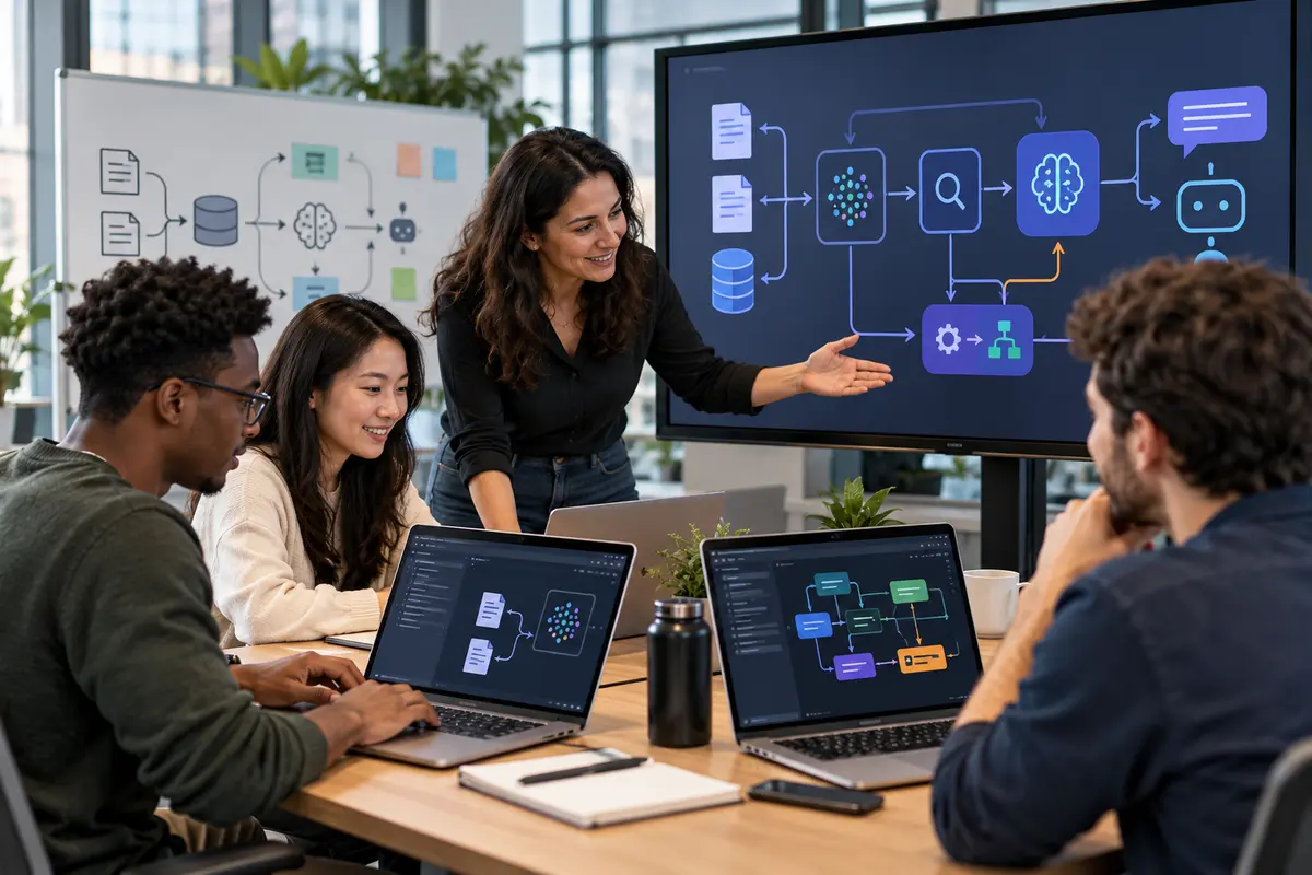 Learners developing large-language-model, retrieval and AI agent applications
